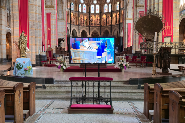 Beeldscherm bij concert